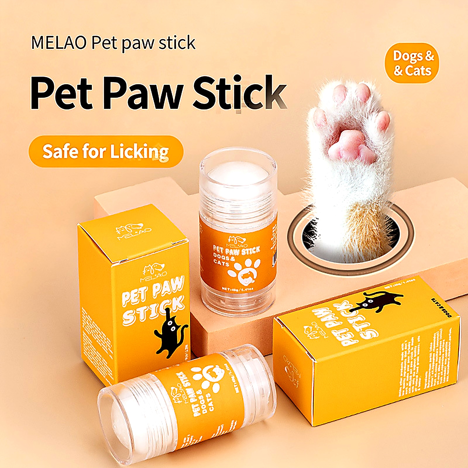 OYOUHOOL Pet Paw Balm 40g – Moisturizing Paw Protection Stick for Dogs & Cats